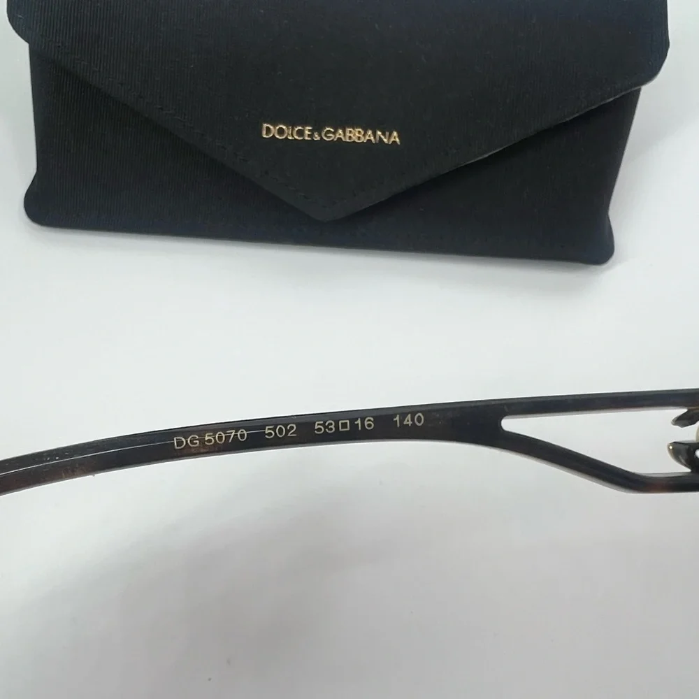 NWOT Dolce & Gabbana DG5070 eyewear eyeglasses dark tortoiseshell frames